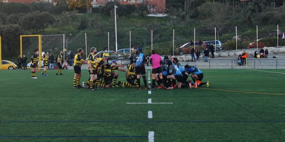 Partido entre Torrelodones y Fuencarral de rugby veteranos